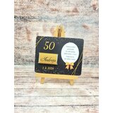  Sladka darilca za Abrahama – črna ploščica z zlato čokoladico KABR 100-16 | Shoptok.si