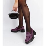 Gemre Purple Loafers on a Massive Heel Parent | Shoptok.si