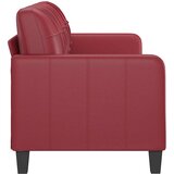  Trosjed crvena boja vina 180 cm od umjetne kože | shoptok.hr