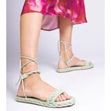 Gemre Green woven women's sandals Tarina | shoptok.hr