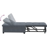 vidaXL Sofa Krevet 3-u-1 Izvlačni Dizajn Tamno Sivi Baršun | shoptok.hr
