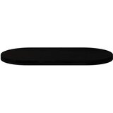 Stolna Mizna plošča temno rjava 100x50x4 cm trdna hrastovina ovalna, (5000269036) | Shoptok.si