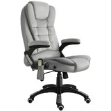 Nesta Masažni pisarniški stol, ergonomski, nastavljiv po višini, s PU kolesi, siv, za udobno delo in sprostitev, (5000493994) | Shoptok.si