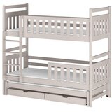 Molarem Home Drveni dječji krevet na kat Klara s tri kreveta i ladicom - kašmir - 160x80 cm - Bez madraca | shoptok.hr