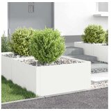vidaXL Ograda oko Travnjaka 4 kom. 60 x 60 x 35 cm Čelik Bijela - Bijela 60 x 60 x 35 cm 4 Cijene