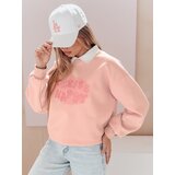 DStreet Bluza damska oversize z nadrukiem HAPIRES różowa | shoptok.hr