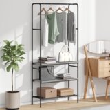 vidaXL stalak za odjeću s policama sivi hrast sonoma 77 x 30 x 171 cm | shoptok.hr