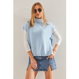 Bianco Lucci Women's Turtleneck Belt Tie Knitwear Sweater | shoptok.hr
