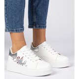 Gemre White-silver women's sports sneakers Zelinda | shoptok.hr