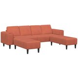  Tkaninska sofa s jastukom Crvena narančasta 208 cm Baršunasta tkanina | shoptok.hr