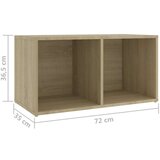 TV omarice 4 kosi sonoma hrast 72x35x36,5 cm iverna plošča | Shoptok.si