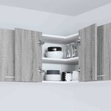 Viseći ormarić s pohranom Siva Sonoma i bijela 57 x 57 x 40 cm | shoptok.hr