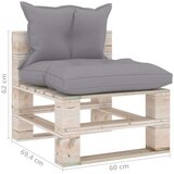  Srednja vrtna sofa od paleta od borovine s jastucima | shoptok.hr
