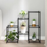 Maison Chic Stojalo za rože - Stojalo za cvetje 83x25x80 cm črno železo, (21790105) | Shoptok.si