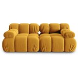 Micadoni Home rumena žametna sedežna garnitura 188 cm bellis – | Shoptok.si