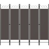 Furnova Paravan 5-delni antraciten 200x180 cm, (21929864) Cene