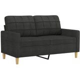  3-dijelni set sofa s jastucima crni od tkanine | shoptok.hr