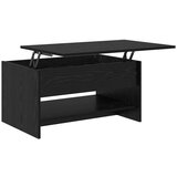 vidaXL Klubska miza Črni hrast 80 x 50.5 x 41.5 cm Konstruiran les | Shoptok.si