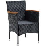 5-dijelni vrtni blagovaonski set crni | shoptok.hr
