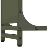  stojalo za drva olivno zelena 90x28x90 cm hladno valjano jeklo | Shoptok.si