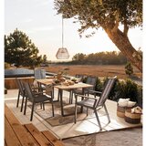 Amatio STOL tikovina aluminij antracit, barva tikovine | Shoptok.si