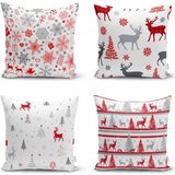 Mila Home Ukrasne jastučnice u setu 4 kom s božićnim motivom 43x43 cm Snowflakes – Cijene