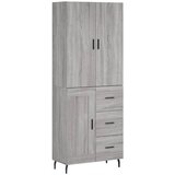  Visoka komoda siva sonome 69,5x34x180 cm od konstruiranog drva | shoptok.hr