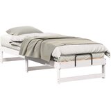  Krevetna konstrukcija Bijelo 90 x 210 cm Čvrsto borovo drvo | shoptok.hr
