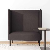 SOFA s visokim naslonom 101cm Tamno smeđa tkanina | Eponuda.com