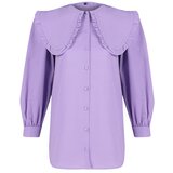 Trendyol Lilac Baby Collar Cotton Woven Shirt | shoptok.hr