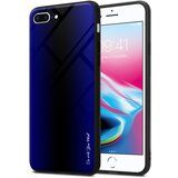 Cadorabo Ohišje, združljiv z Apple - Stripe Optics v kobaltu vijolični - zaščitni pokrov iz silikona TPU in hrbta iz kaljenega stekla, (20573513) | Shoptok.si