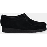 Clarks Originals Mokasinke od brušene kože za žene, boja: crna, ravni potplat | shoptok.hr