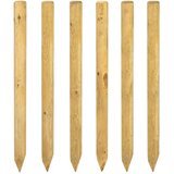 vidaXL Ograde 6 kom. Smeđa 150 cm Masivna borovina - Ø 6 x 150 cm Cijene