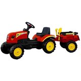 Lean_Toys Traktor s prikolico rdeča na pedale 135 cm | Shoptok.si