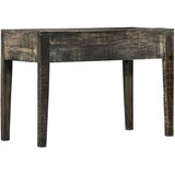 Radni stol crni 110 x 50 x 75 cm od masivnog drva manga | shoptok.hr