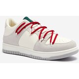 Resti White and gray women's sports sneakers with red laces Olierinc - Footwear | shoptok.hr