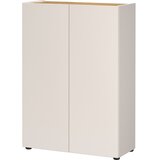 Germania Kremno bela omarica v hrastovem dekorju 74x105x33 cm Alviano – | Shoptok.si