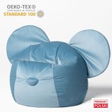 The Brooklyn Kids plava baršunasta dječja vreća za sjedenje Ears | shoptok.hr