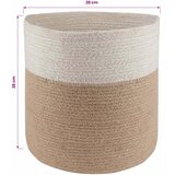  Set saksija za biljke 2 pcs Prirodna i bijela Ø 28 x 28 cm | Shoptok.si