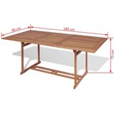  Vrtni stol 180 x 90 x 75 cm masivna tikovina | shoptok.hr