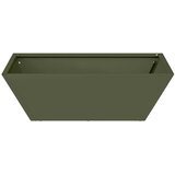  Vrtna saksija Maslinasto zelena 50 x 50 x 15 cm Čelična vrata | shoptok.hr