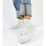 Gemre Light green high-top canvas sneakers Raissa | Shoptok.si