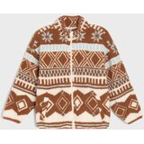 Sinsay Sherpa loose fit dukserica sa stojećim ovratnikom Slike