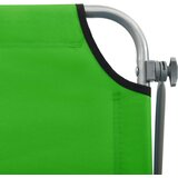 vidaXL Ležaljka za sunčanje s krovom čelična zelena | shoptok.hr