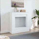 vidaXL Okvir za kamin bela 90x30x90 cm inženirski les | Shoptok.si