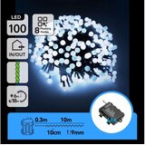 Aigostar LED spoljašnja novogodišnja girlanda 100xLED/8 funkcija 3xAA 10,3m IP44 hladno belo Cene