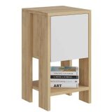 Hanah home ema - sapphire oak, white sapphire oakwhite nightstand | ePonuda.com
