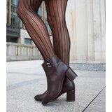 Gemre Brown ankle boots with a low block heel Aniceto | Shoptok.si