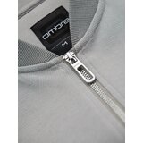 Ombre Men's pique knit bomber jacket - gray | Shoptok.si