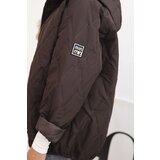 Kesi Włoski Women's quilted jacket with a hood brown | shoptok.hr